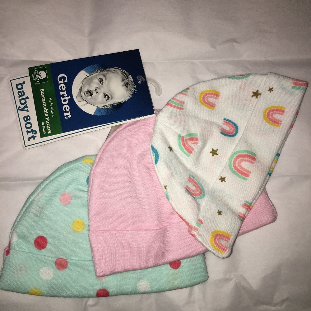 3 pk baby hats